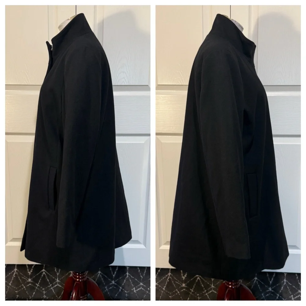Lands End wool blend coat